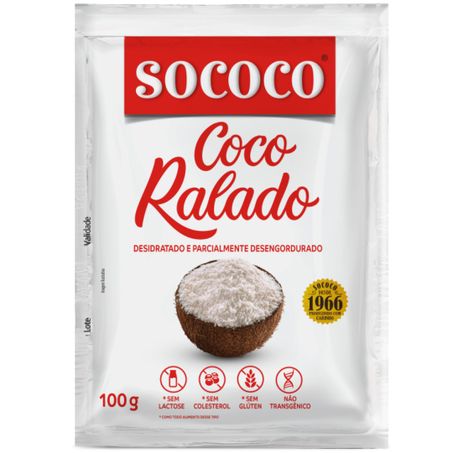 Coco ralado sococo 100g desidratado