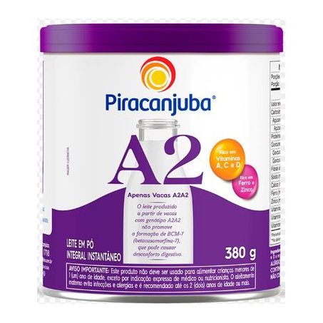 Leite po integral piracanjuga a2 380g