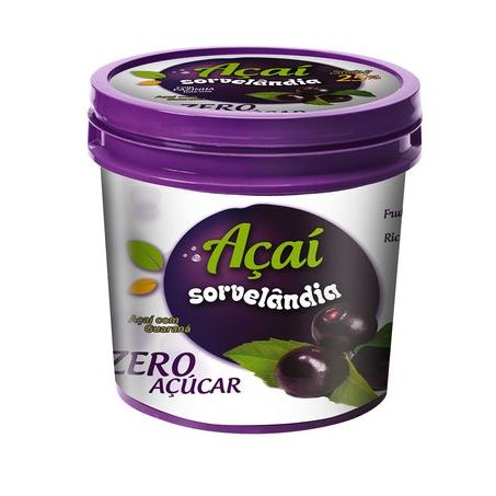 Acaí zero sorvelândia 200g