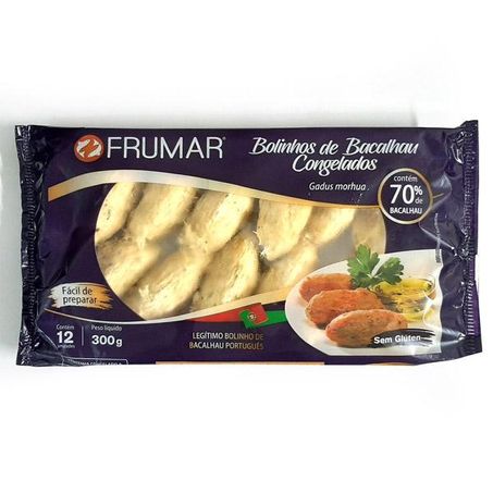 FRUMAR BOLINHO DE BACALHAU CONJ BJ 300G