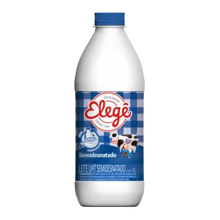 Leite elege semidesnatado pet 1l