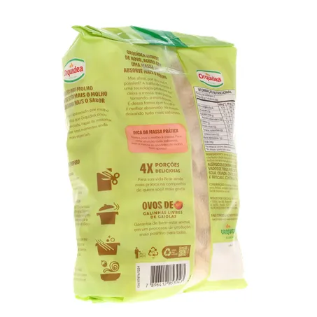 Macarrão de Sêmola com Ovos Rigatone Riscado Orquídea Absorve Mais Molho 400G 360-14