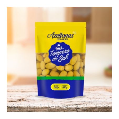 Azeitona c/caroco pouch tempero do sul 100g