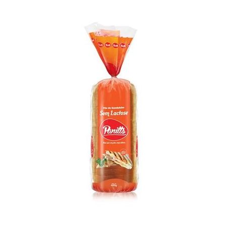 Pão panitts 400g 100% integral tradicional zero lactose