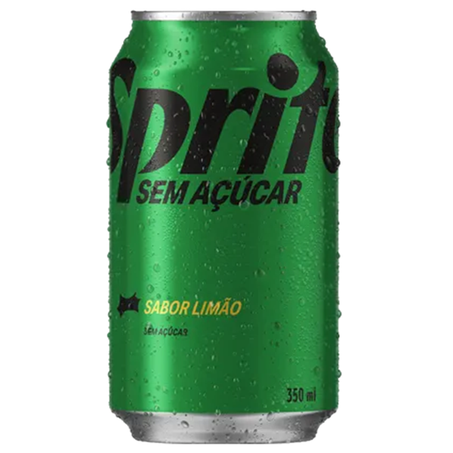 REFRIGERANTE SPRITE ZERO SEM AÇÚCAR 350ML