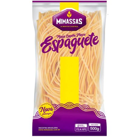Massa mimassas resfriada 500g espaguete