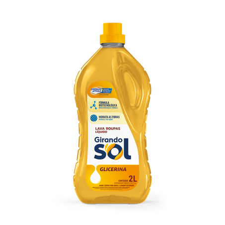 Lava Roupas Líquido Girando Sol Glicerina 2l