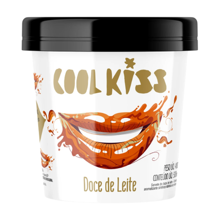 SORVETE JUNDIA 500ML COOL KISS  DOCE LEITE