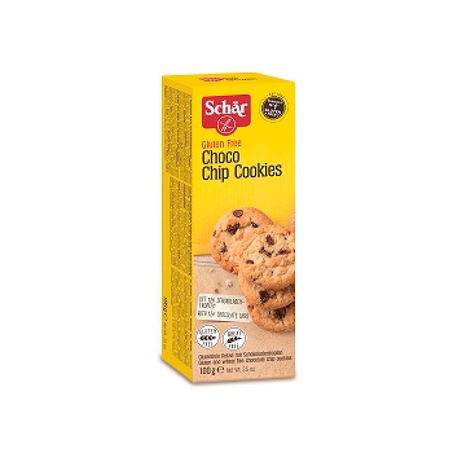 Biscoito Schar Cookies Chip sem Glúten Chocolate Caixa 100G