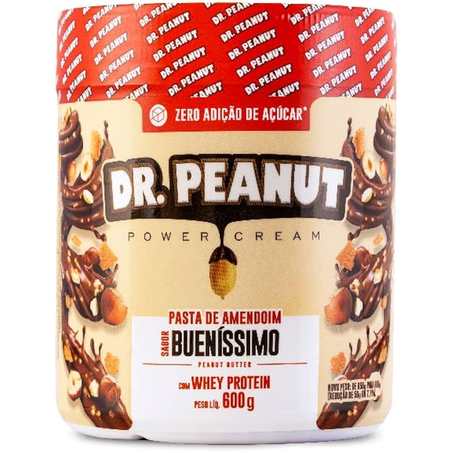 PASTA AMENDOIM DR. PEANUT 600G BUENISSIMO