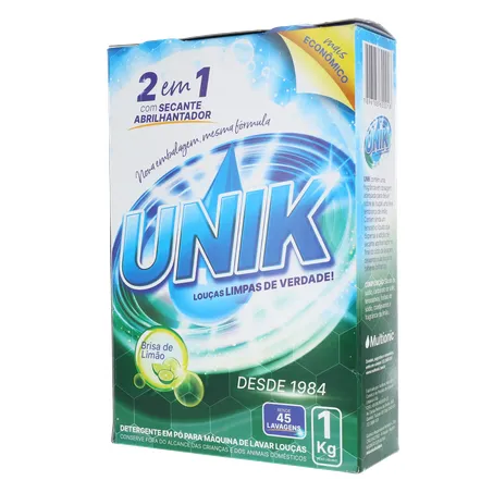 Detergente em Pó Unik Para Máquina de Lavar Louça Limão Embalagem 1KG 360-3