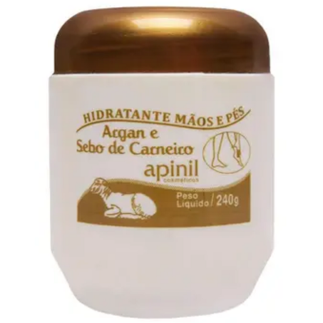 Creme hidrat e massagem sebo de carneiro apinil 240g