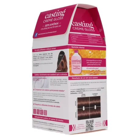 Tinta Para Cabelo Creme Gloss Louro Escuro 600 Casting L'oréal 600LT 360-23