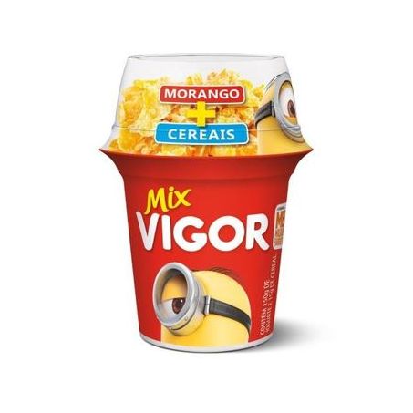 Iogurte vigor mix morango com cereais 140g