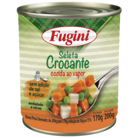 Seleta legumes crocante lata 170g fugini