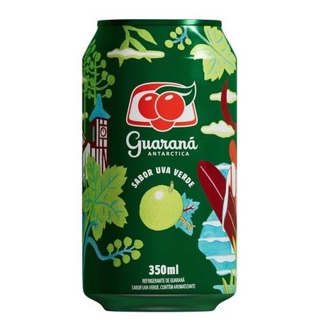 Refrigerante guaraná antarctica uva verde 350ml