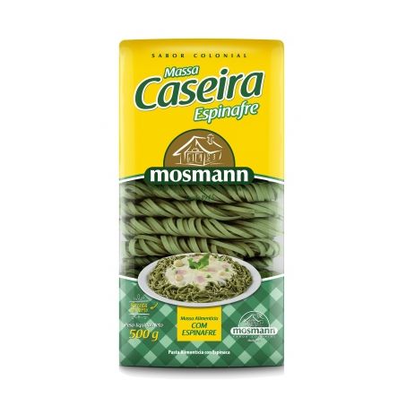 Mosmann-massa 500g caseira espinafre