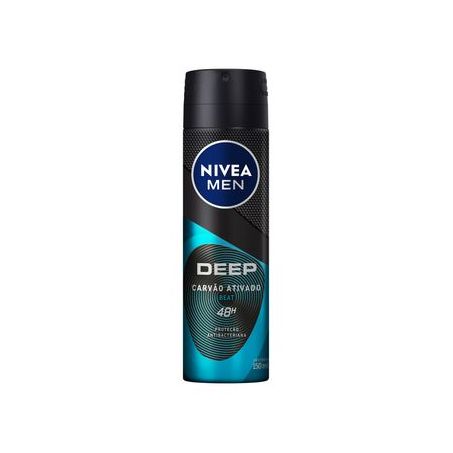 DESODORANTE NIVEA MEN DEEP BEAT CARVÃO ATIVADO 150ML