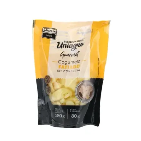 COGUMELO FATIADO UNIAGRO EM CONSERVA 180G