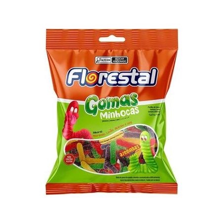 BALA DE GOMA FLORESTAL 150G MINHOCAS AZE