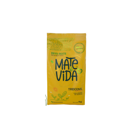 Erva mate&vida trad. c/açucar 1kg*