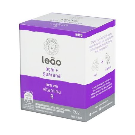 Cha Leao 10 Saq.28g Vitaminico Açai/Guarana