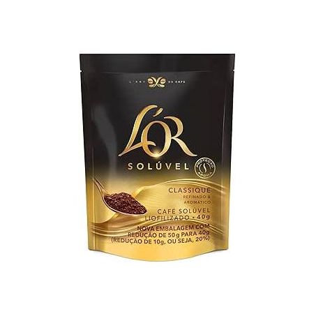 Café Solúvel Liofilizado L'or Classique Pote de Vidro 130gr