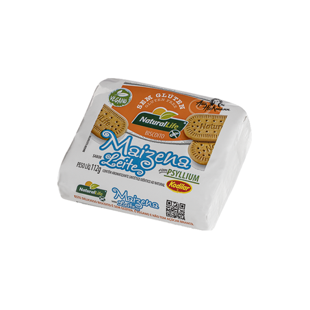 Biscoito de Maizena Sabor Leite Vegano S/ Glúten Kodilar 112g