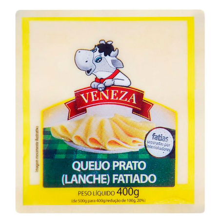 Queijo Prato Veneza Faiado 400G
