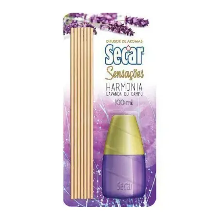 Difusor de Aromas Secar Lavanda Embalagem 100ML