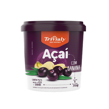 Açaí trivialy banana 1l