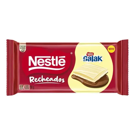Chocolate em barra nestle galak rech 90g.