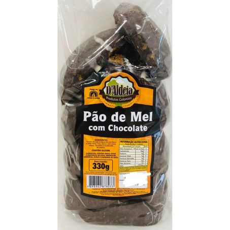 Biscoito daldeia pao de mel com chocolate 350g
