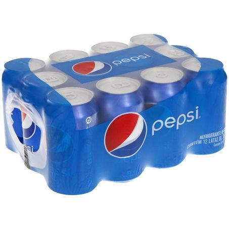 Refrigerante pepsi lata 350ml caixa com 12 unidades