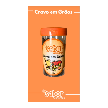Cravo em graos mais sabor 15g