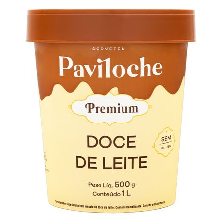 SORVETE DOCE DE LEITE PAVILOCHE PREMIUM