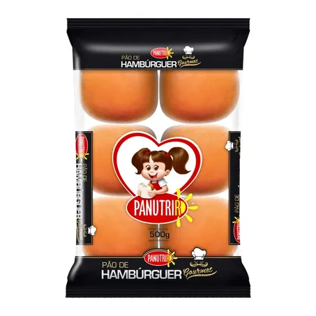 PAO HAMBURGUER GOURMET PANUTRIR 500G
