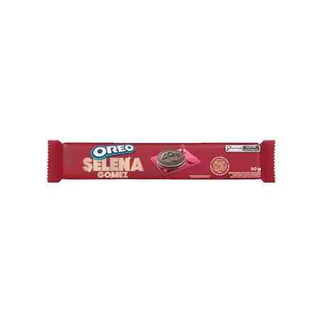Biscoito Recheado Oreo Selena Gomez Chcolate, Canela e Leite Condensado Pacote 90gr