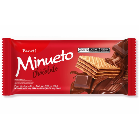 Wafer parati 81gr minueto chocolate