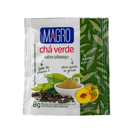 CHA VERDE SABOR PESSEGO 8G