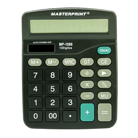 CALCULADORA DE MESA 12 DÍGITOS MP-1086 MASTERPRINT
