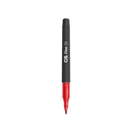 CANETA HIDROGRÁFICA PONTA POROSA 1.0MM VERMELHA FINE CIS