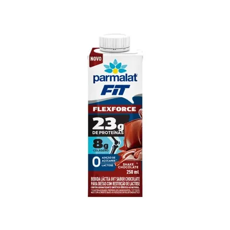 Bebida Lactea Parmalat Flexforce 23g Proteina 8g Colageno Shake Chocolate 250ml