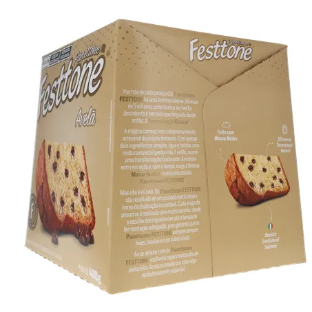 Panettone festtone gotas avela cx 400g 360-24