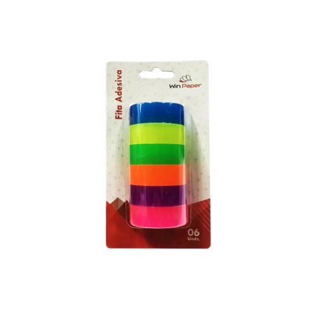 FITA ADESIVA COLOR WIN PAPER C/6 WPF20016         