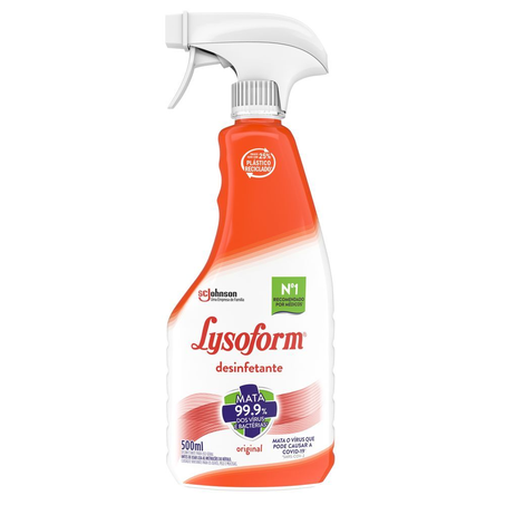 Desinfetante Aerossol Original Lysoform 500Ml