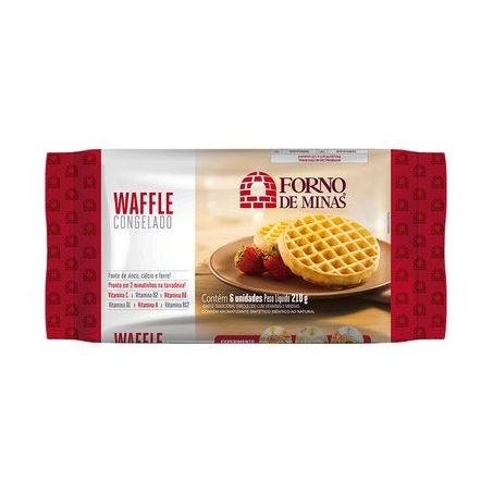 Massa Forno Minas Waffle Cong. 280g Tradicional