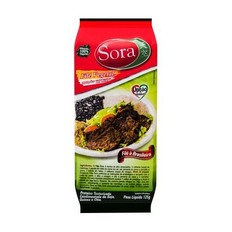 PROTEINA SOJA SORA 125G TEXTURIZADA FILE A BRASILE