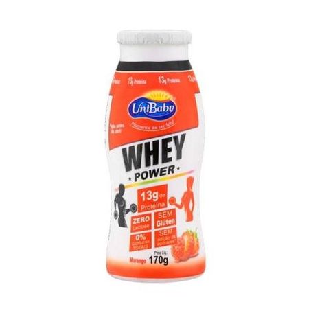 Iogurte Unibaby 160g Whey Protein Morango