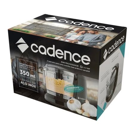 MINI PROCESSADOR DE ALIMENTOS CADENCE MINI EASY CUT PRETO MPR520-220